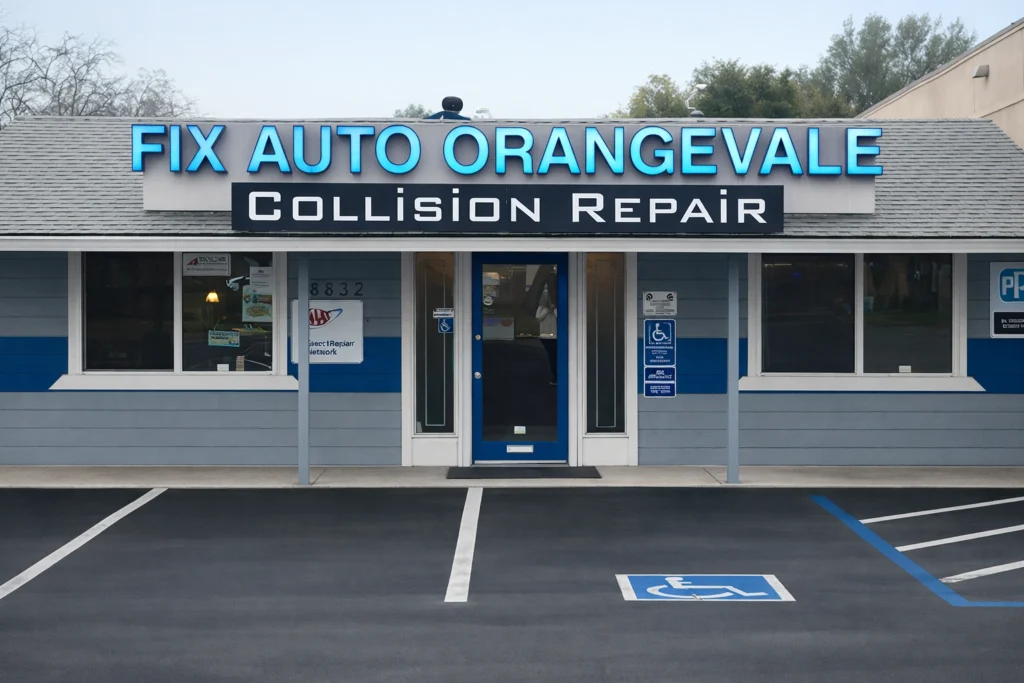 fix auto collision orangevale storefront